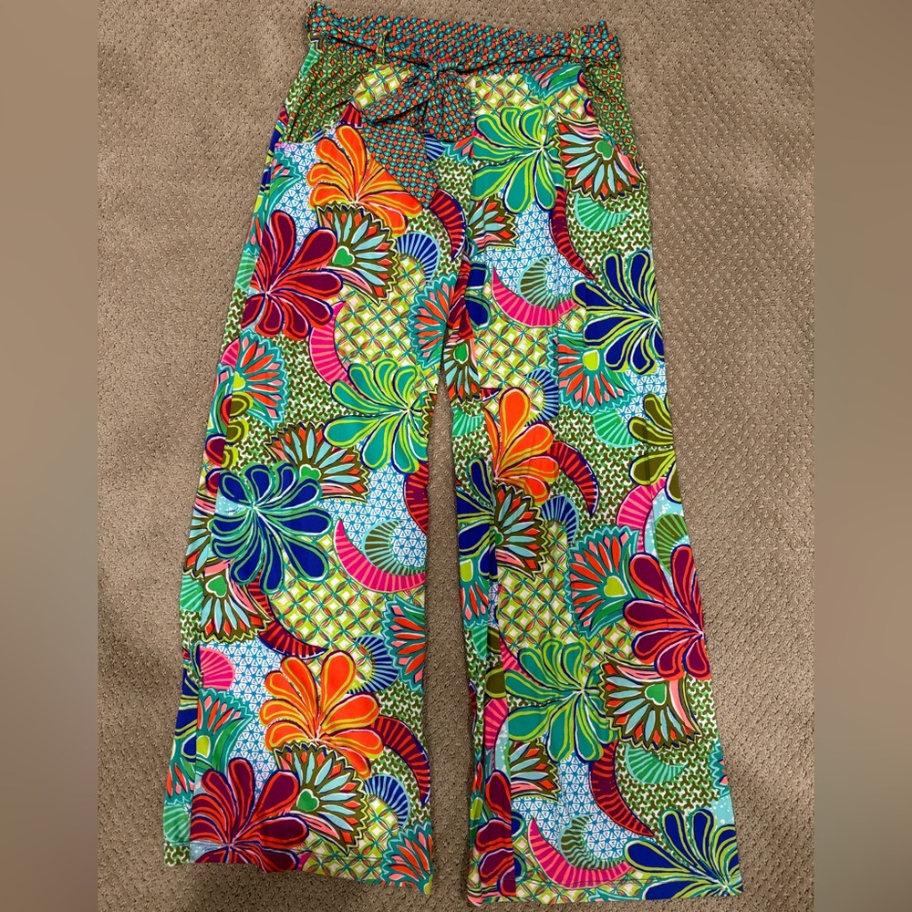 Trina Turk floral palazzo pants